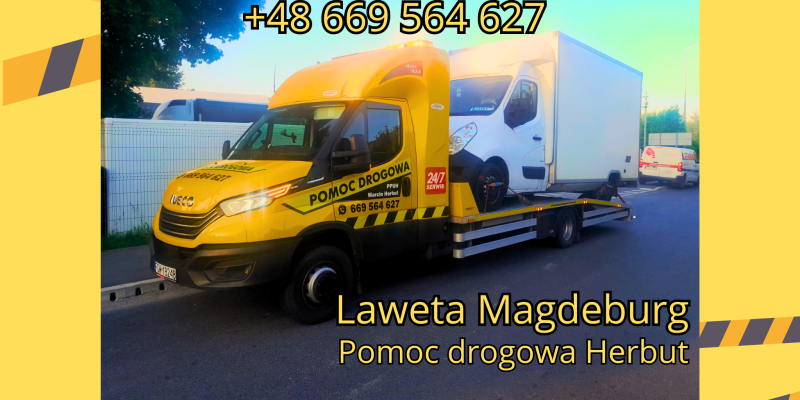 Laweta Magdeburg. Pomoc drogowa Herbut + 48 669 564 627